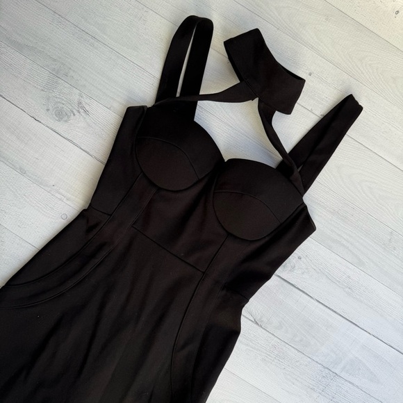 Fashion Nova Black Bodycon Cocktail Dress XS - Picture 5 of 9